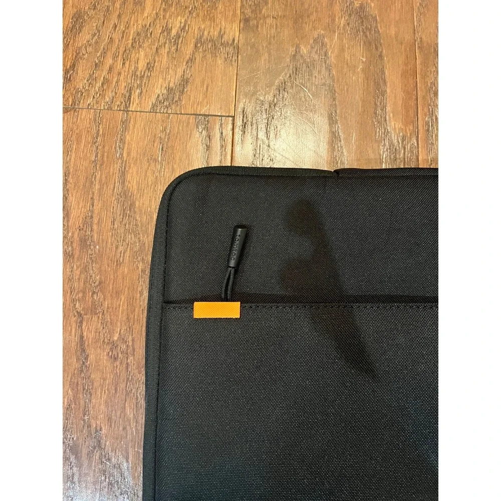tomtoc Laptop Sleeve Unisex Black CornerArmor Padded Protective Case 13-14 in